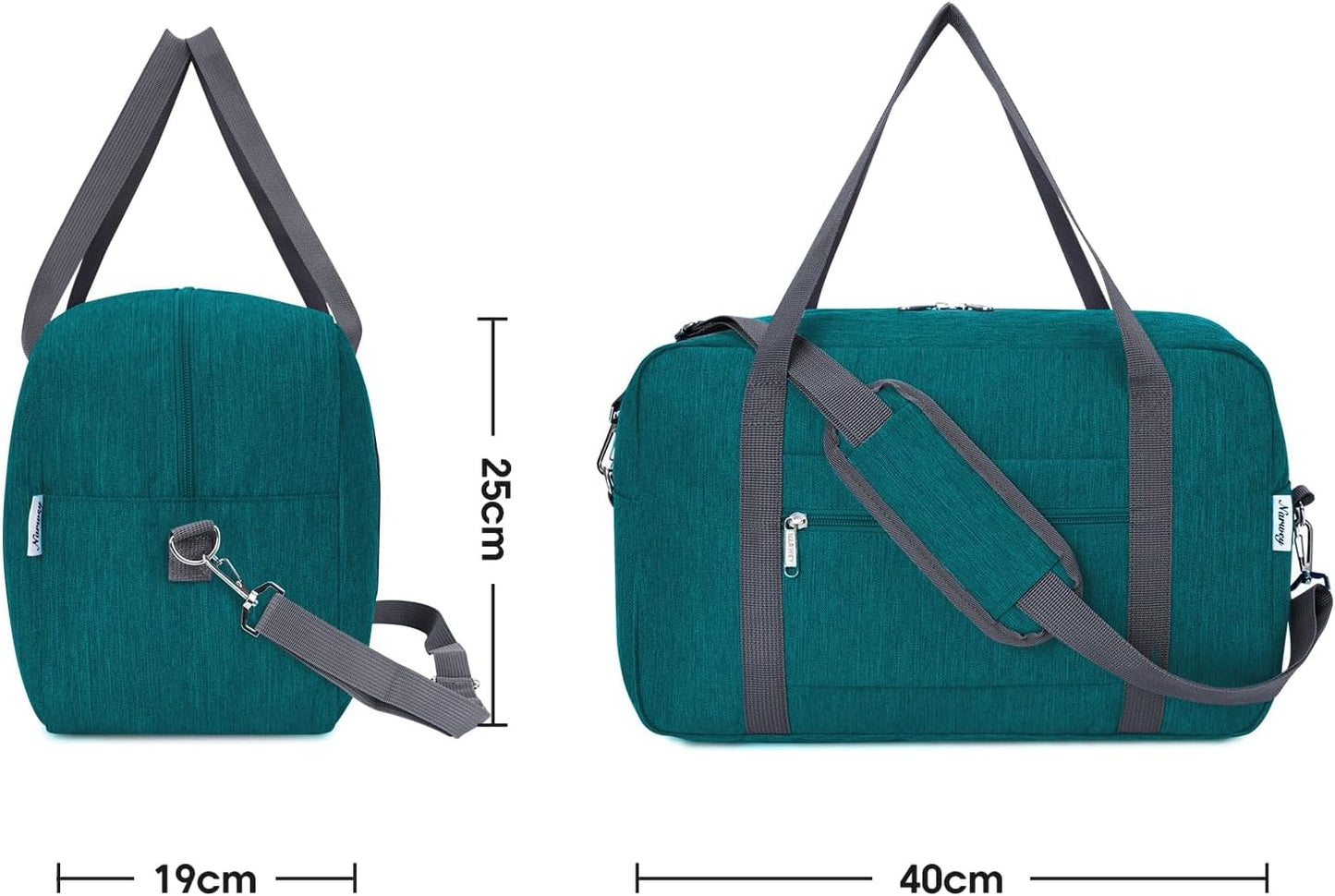 Bagage cabine 40x20x25 Vert émeraude